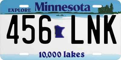 MN license plate 456LNK