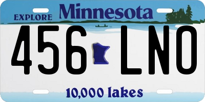 MN license plate 456LNO