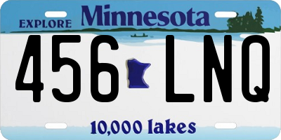MN license plate 456LNQ