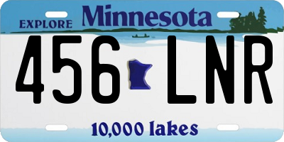 MN license plate 456LNR