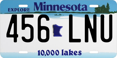 MN license plate 456LNU