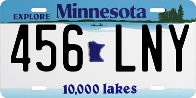MN license plate 456LNY