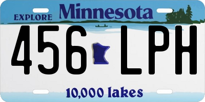 MN license plate 456LPH