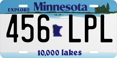 MN license plate 456LPL