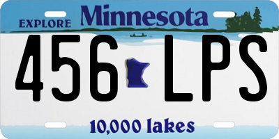 MN license plate 456LPS