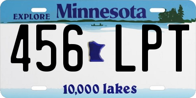 MN license plate 456LPT
