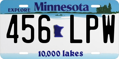 MN license plate 456LPW
