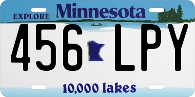 MN license plate 456LPY