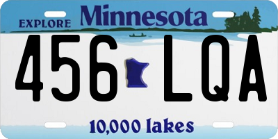MN license plate 456LQA