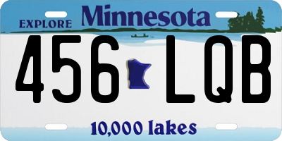 MN license plate 456LQB