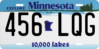 MN license plate 456LQG