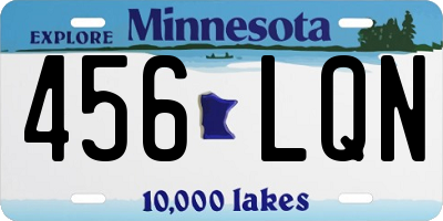 MN license plate 456LQN