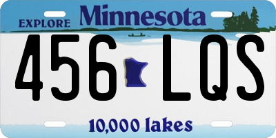 MN license plate 456LQS