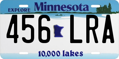 MN license plate 456LRA