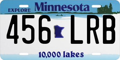 MN license plate 456LRB