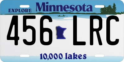 MN license plate 456LRC