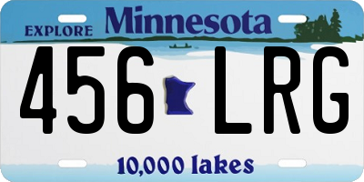MN license plate 456LRG