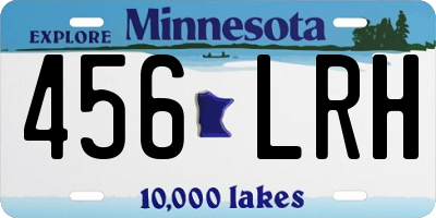 MN license plate 456LRH