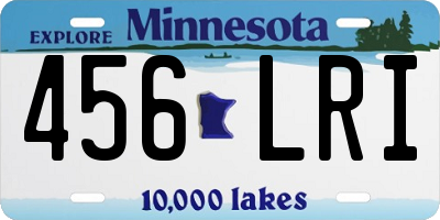 MN license plate 456LRI