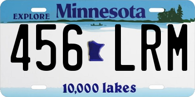 MN license plate 456LRM