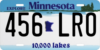 MN license plate 456LRO