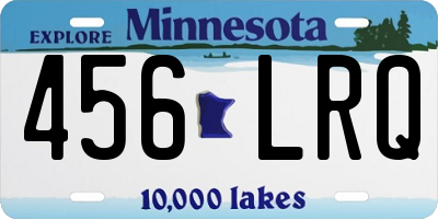 MN license plate 456LRQ