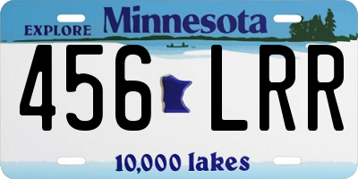 MN license plate 456LRR