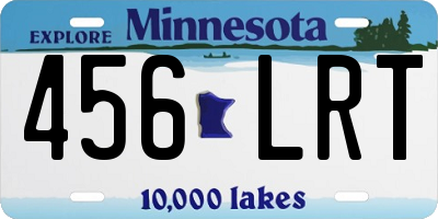 MN license plate 456LRT