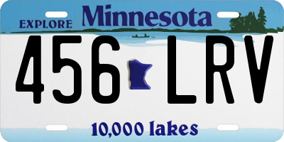 MN license plate 456LRV