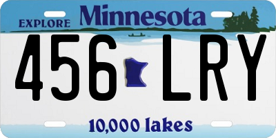 MN license plate 456LRY