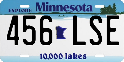 MN license plate 456LSE