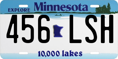 MN license plate 456LSH