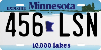 MN license plate 456LSN