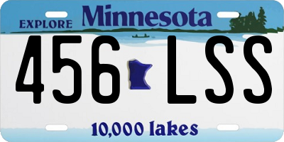 MN license plate 456LSS