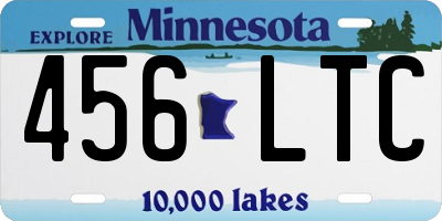 MN license plate 456LTC