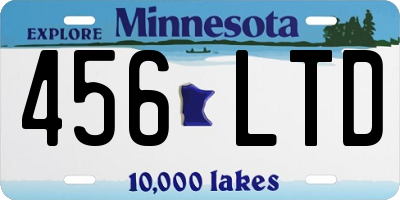 MN license plate 456LTD