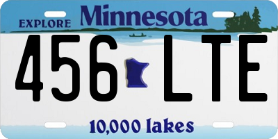MN license plate 456LTE