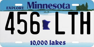 MN license plate 456LTH