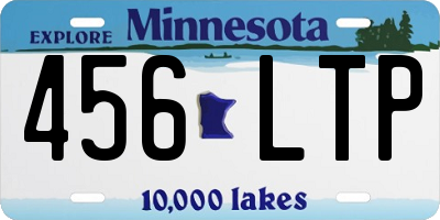 MN license plate 456LTP