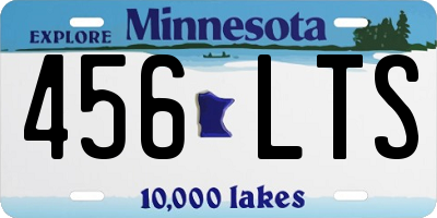 MN license plate 456LTS