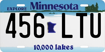 MN license plate 456LTU