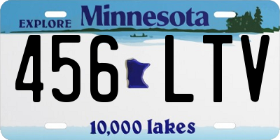 MN license plate 456LTV