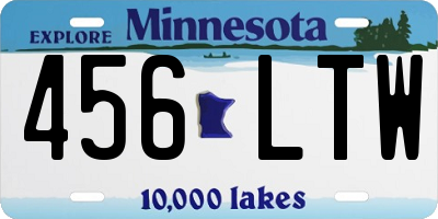 MN license plate 456LTW