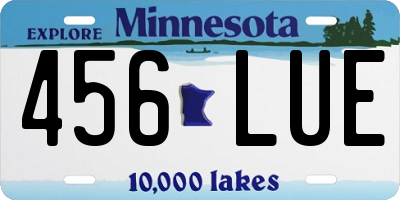 MN license plate 456LUE