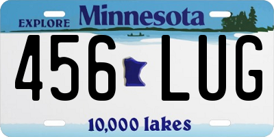 MN license plate 456LUG