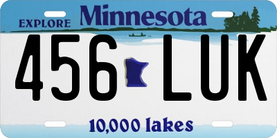 MN license plate 456LUK