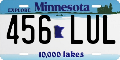 MN license plate 456LUL