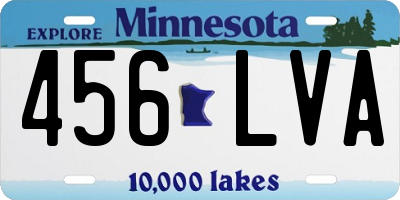 MN license plate 456LVA