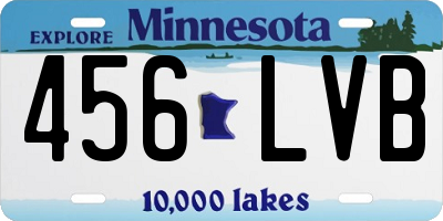 MN license plate 456LVB