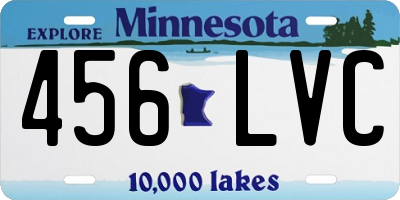 MN license plate 456LVC